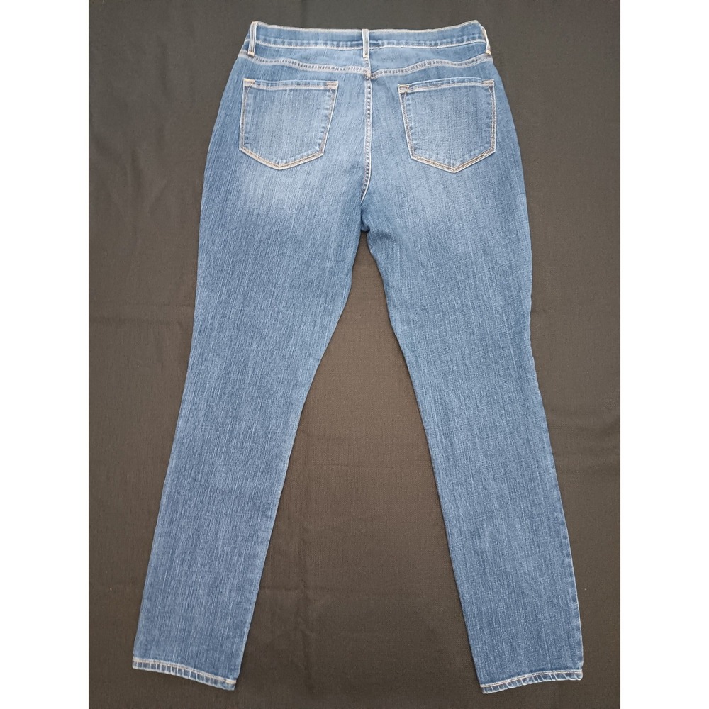 Old Navy Curvy Mid Rise Slim Leg Jeans Blue Medium Wash Women's Size 12 Reg - Picture 13 of 13